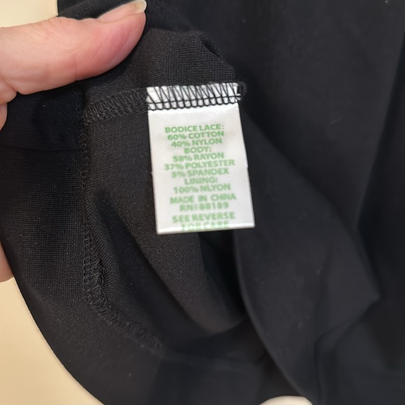 Lily Pulitzer, black lace top dress - Picture 6 of 7